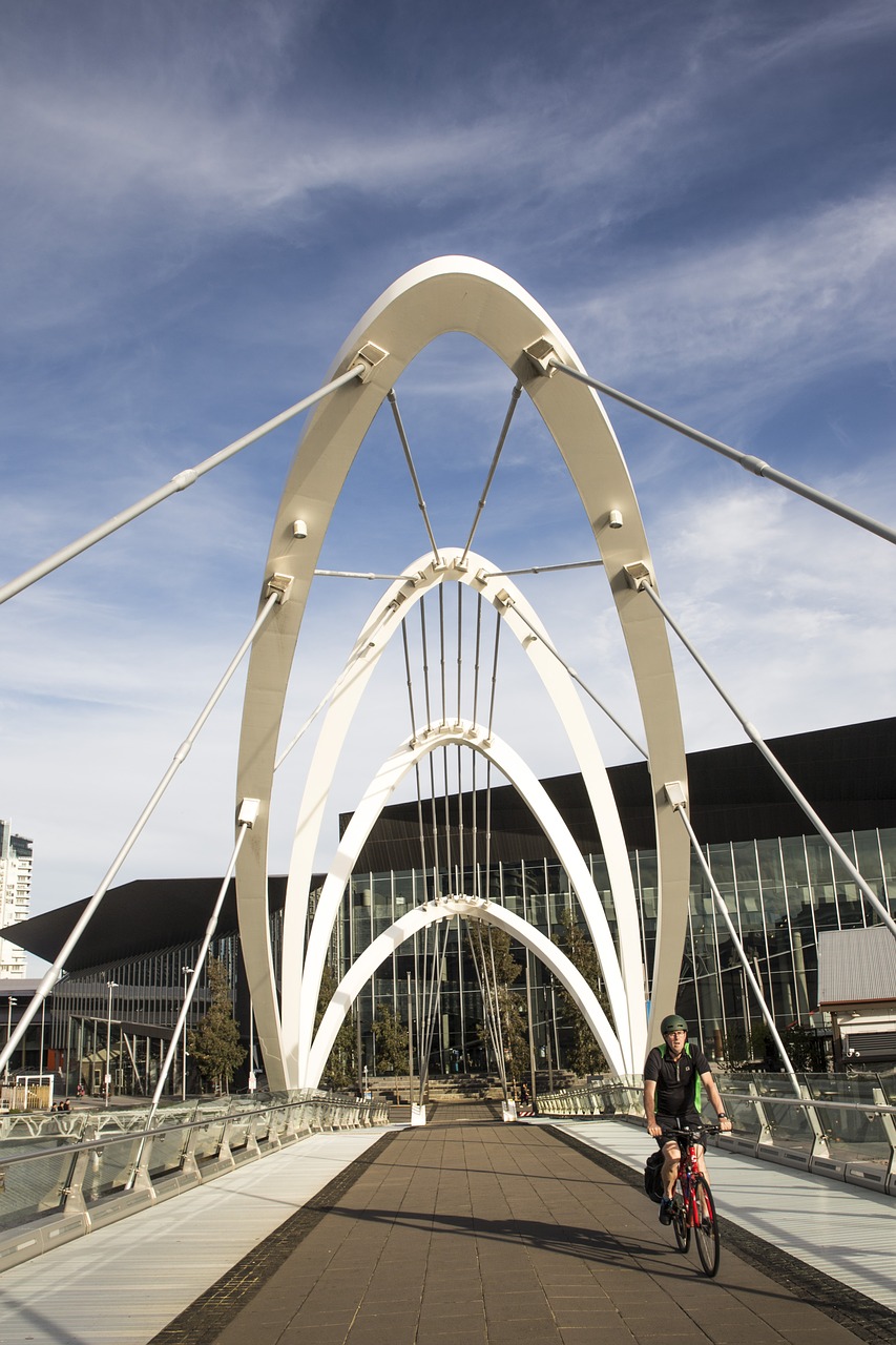 melbourne south wharf bridge free photo