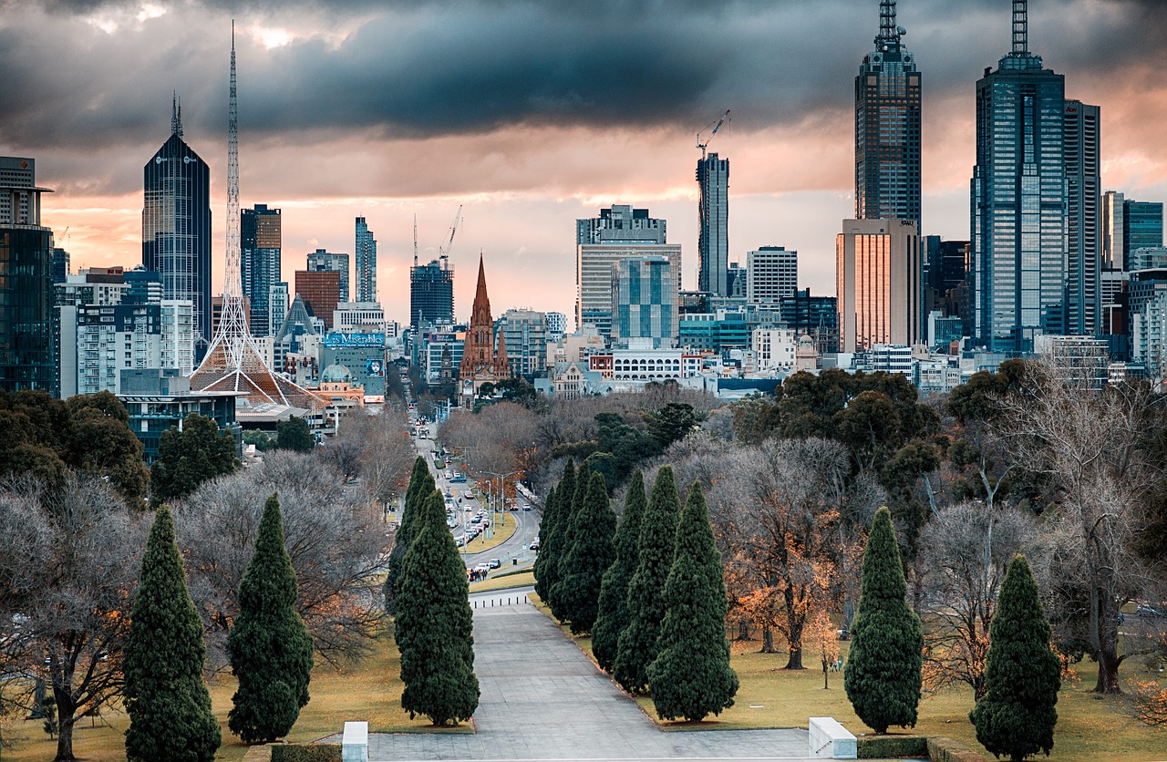 melbourne skyscrapers architecture free photo