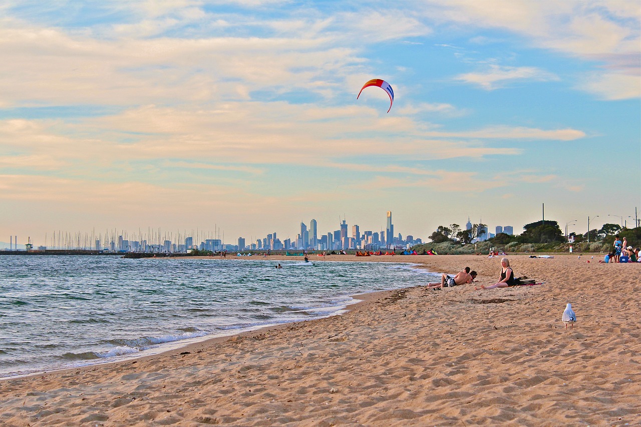 melbourne  beach  australia free photo