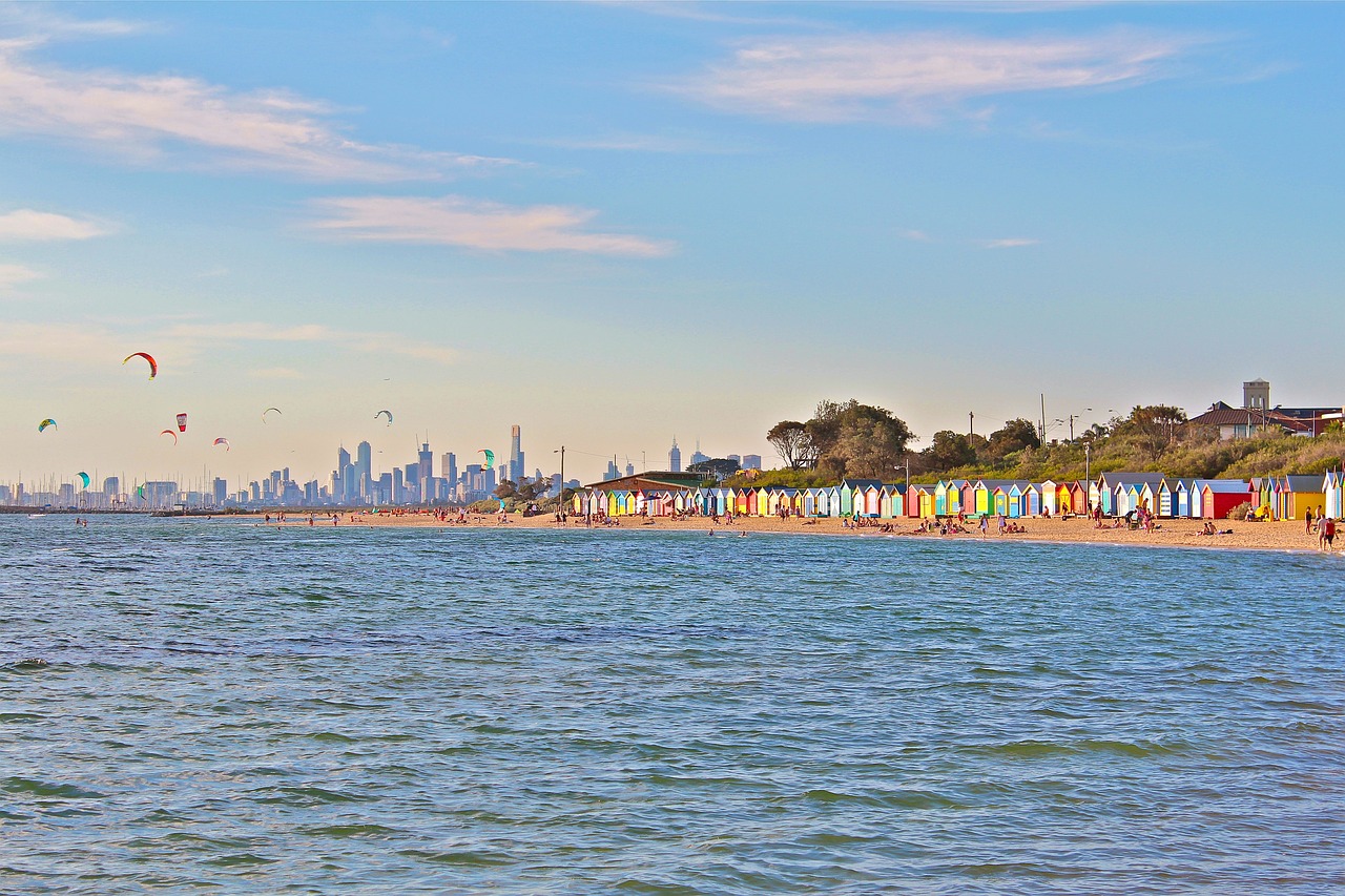 melbourne  beach  australia free photo