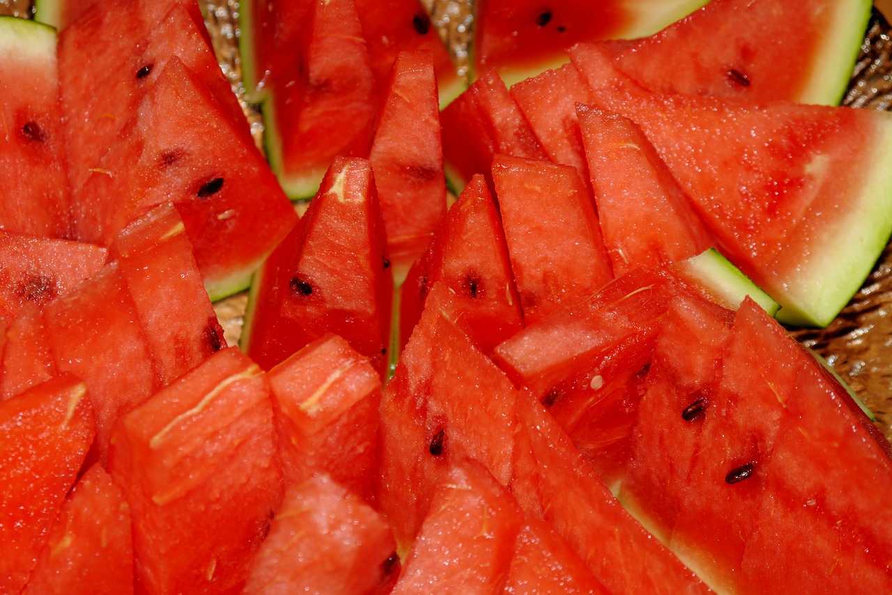 melon watermelon red free photo