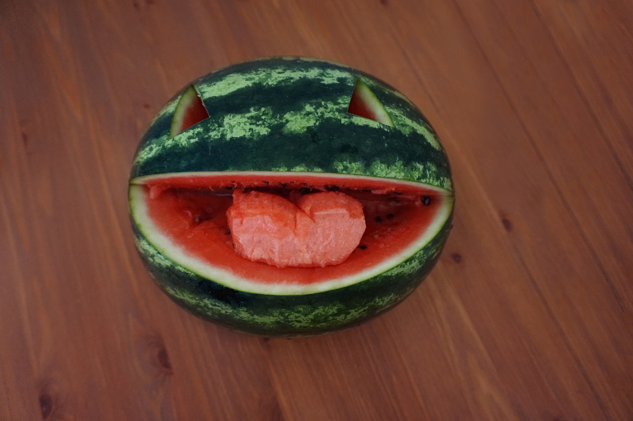 melon happy food free photo