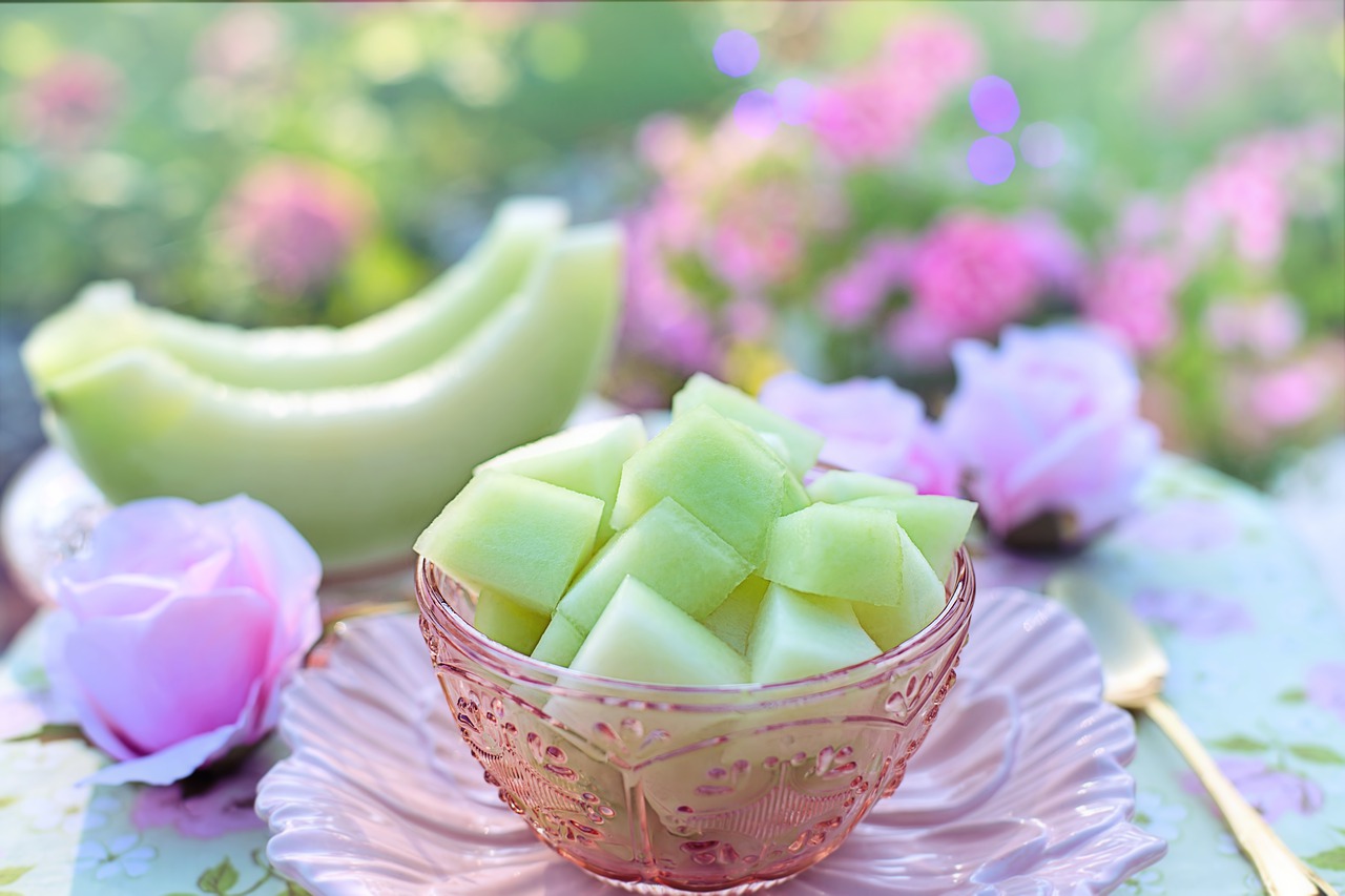 melon  honey dew melon  breakfast free photo