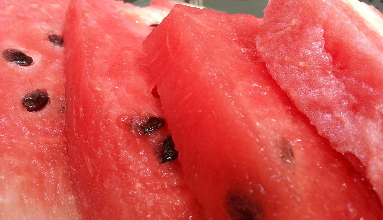 melon red fruit free photo