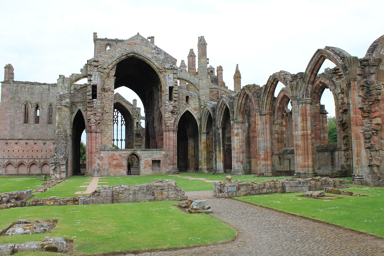 melrose abbey historical scotland free photo
