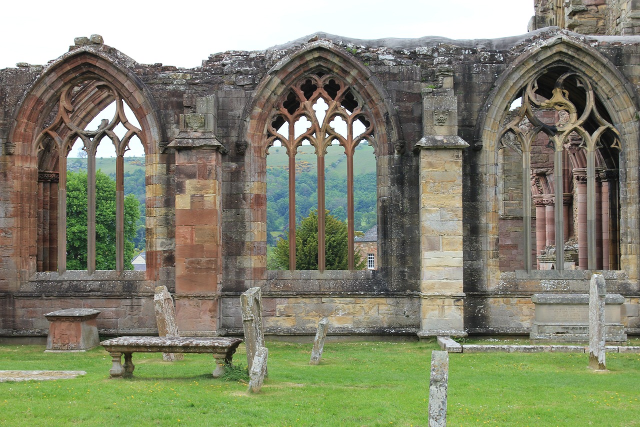 melrose abbey historical scotland free photo