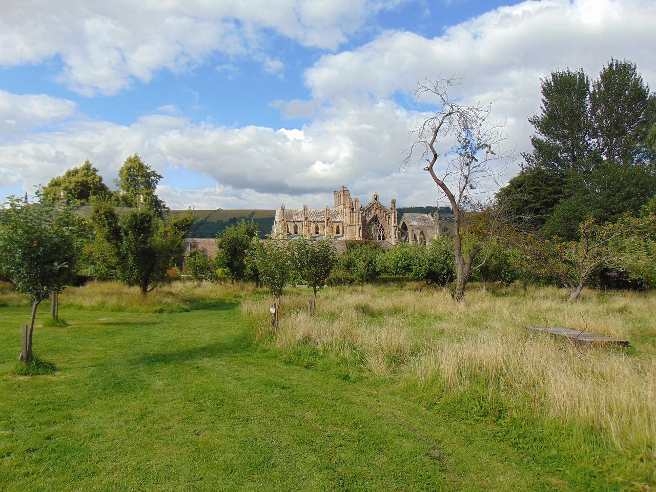 melrose abbey scotland historic free photo