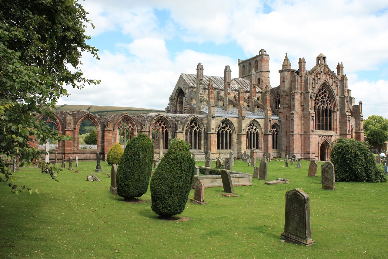 melrose abbey  scotland  medieval free photo