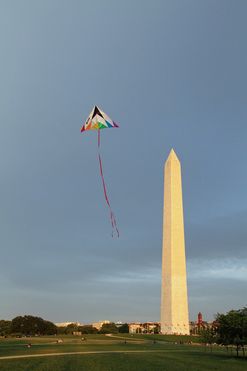 memorial kite sunset free photo