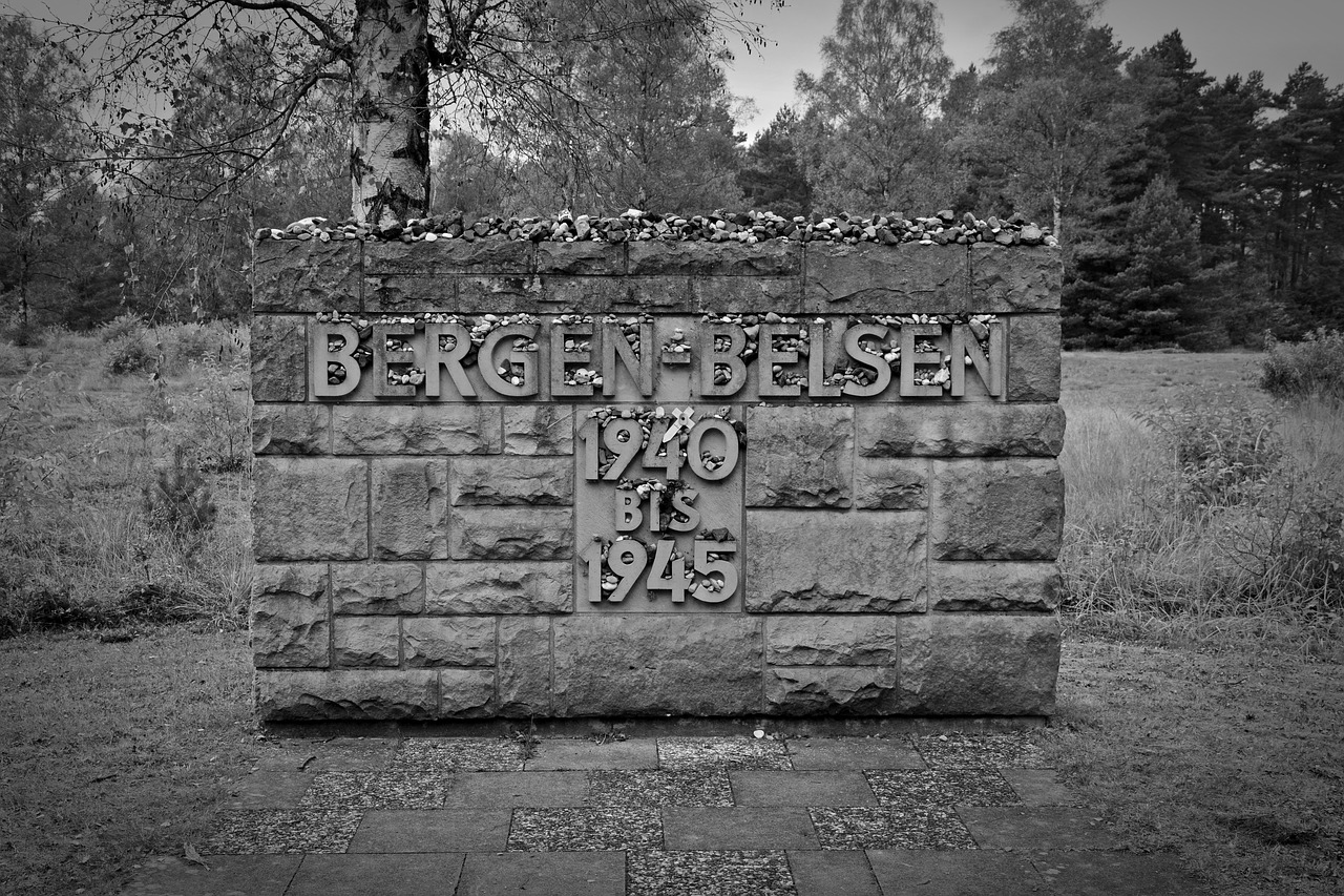 memorial belsen mountains holocaust free photo