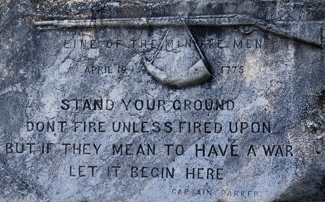 memorial plaque lexington massachusetts free photo