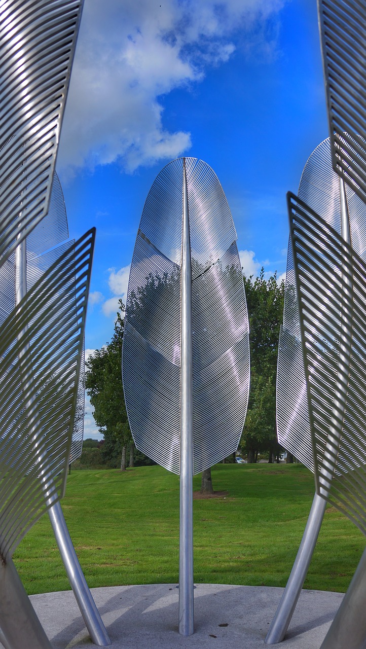 memorial feathers metal free photo