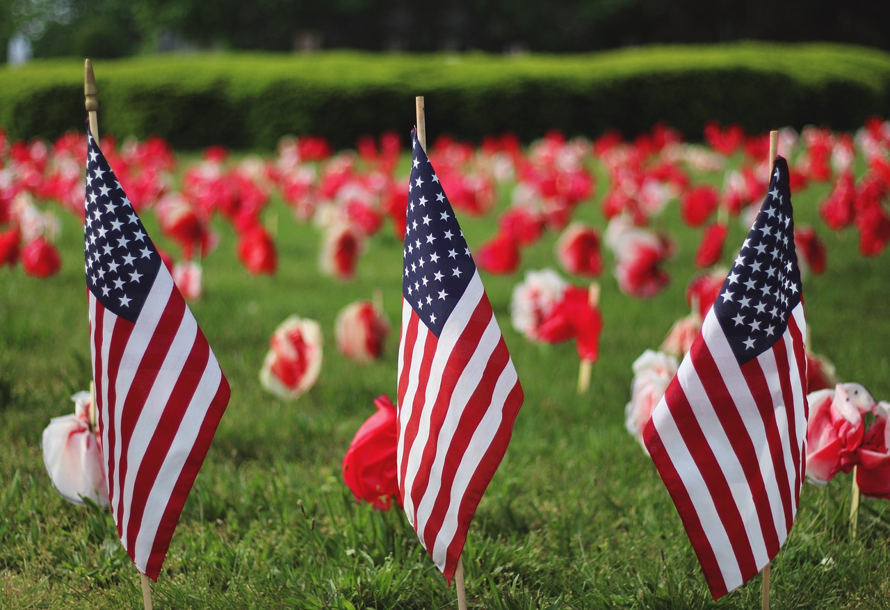 Memorial day, holiday, american, flag, memorial day background - free image  from 
