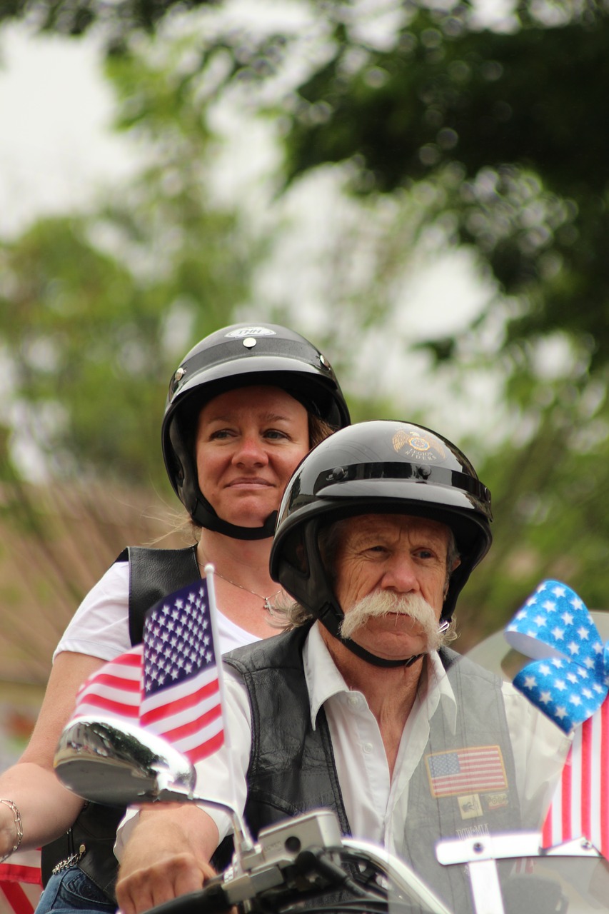 memorial day  parade  motorcycle free photo