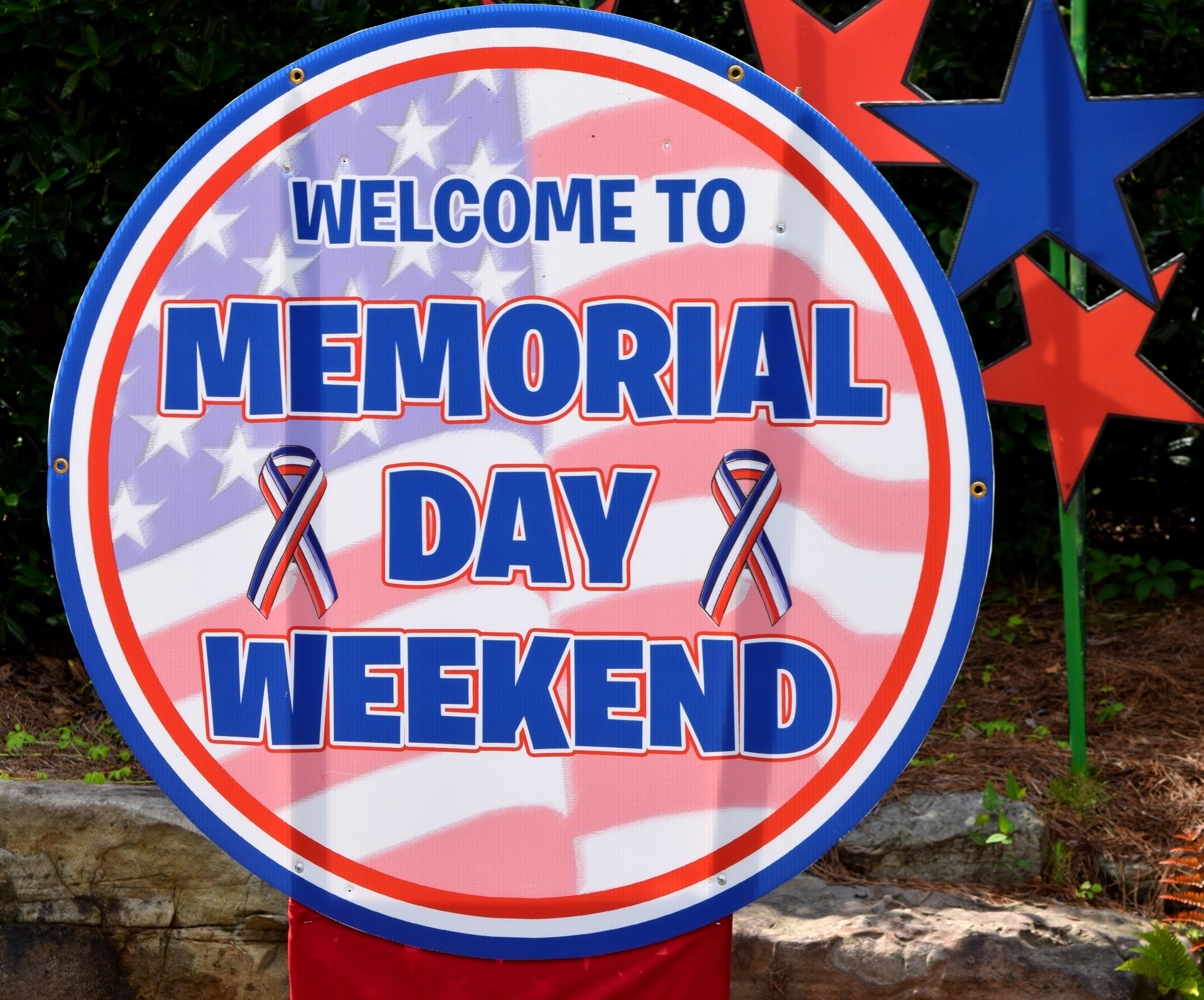 welcome sign memorial day sign free photo