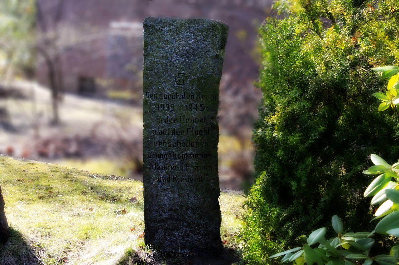 memorial stone world war ww2 free photo