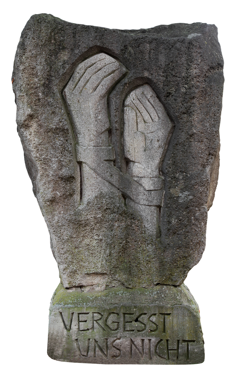 Download free photo of Memorial stone,hands,stone,saying,sculpture ...