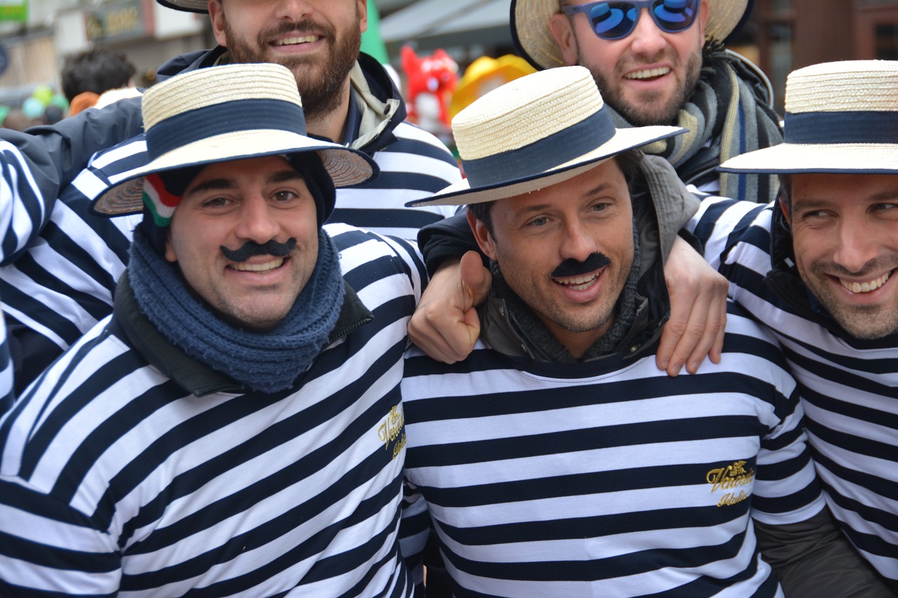men rugby straw hats free photo