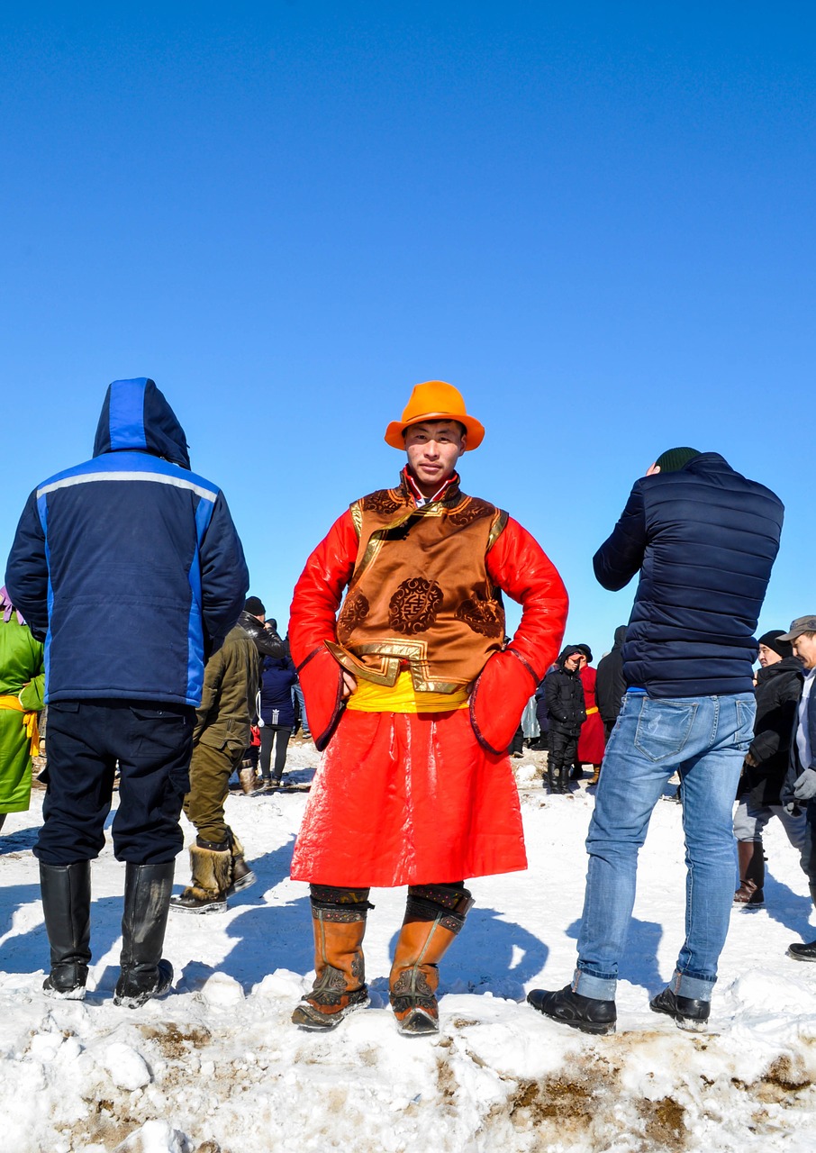 men winter mongolia free photo