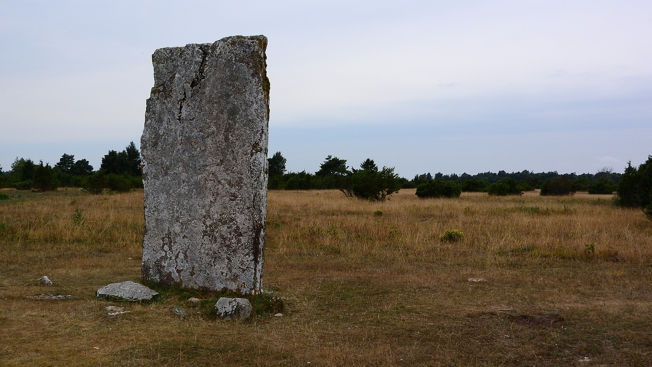 menhir stone stone column free photo