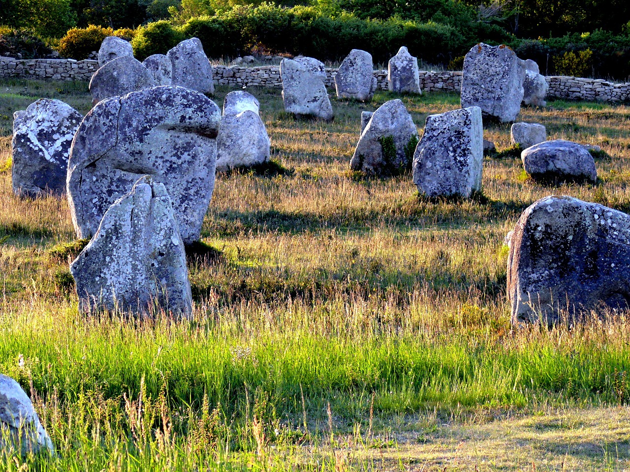 menhirs carnac brittany free photo