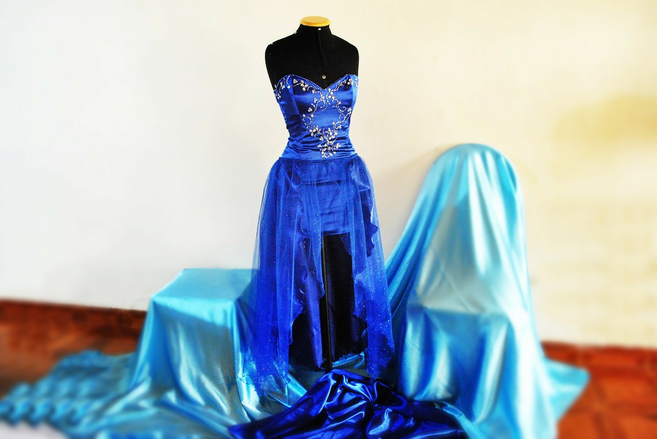 meniquie dress blue free photo