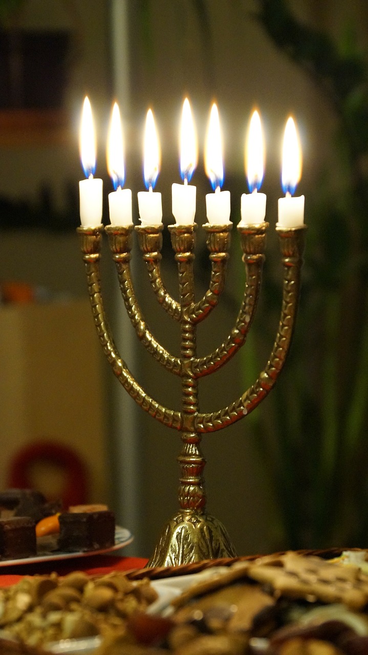 menorah candles light free photo