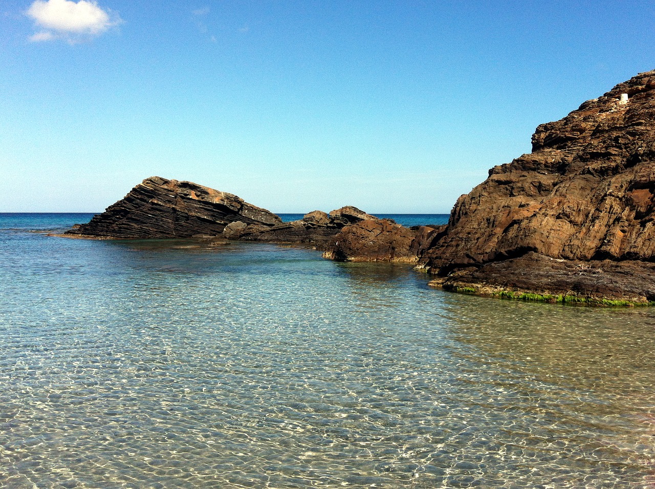 menorca mediterranean coast free photo