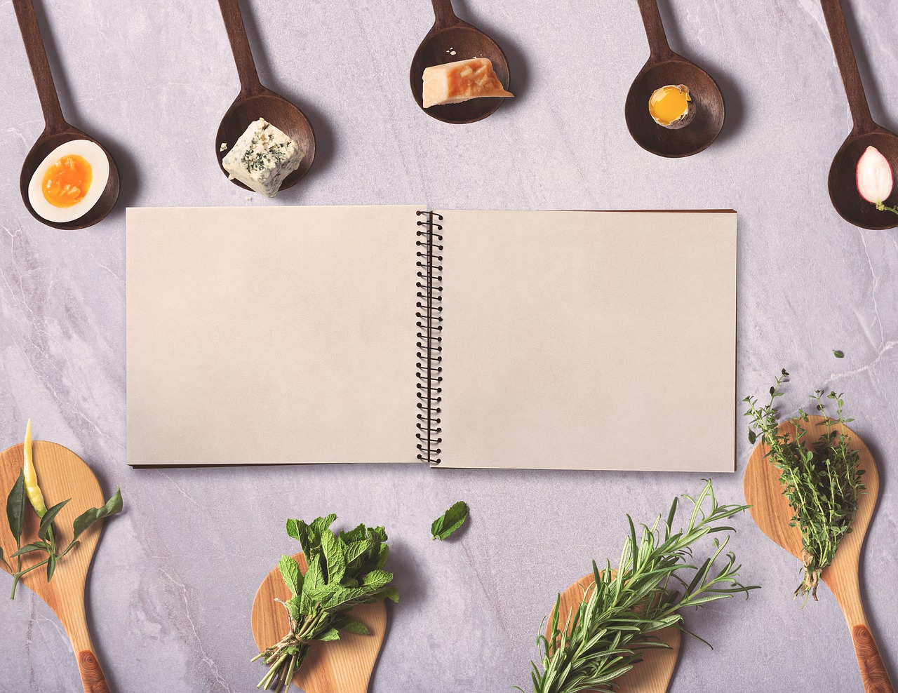 menu  notebook  background free photo