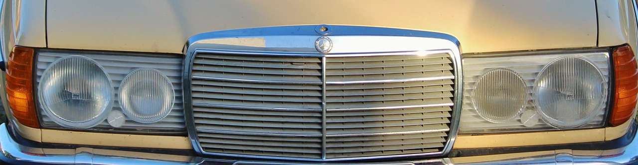 mercedes front grille free photo