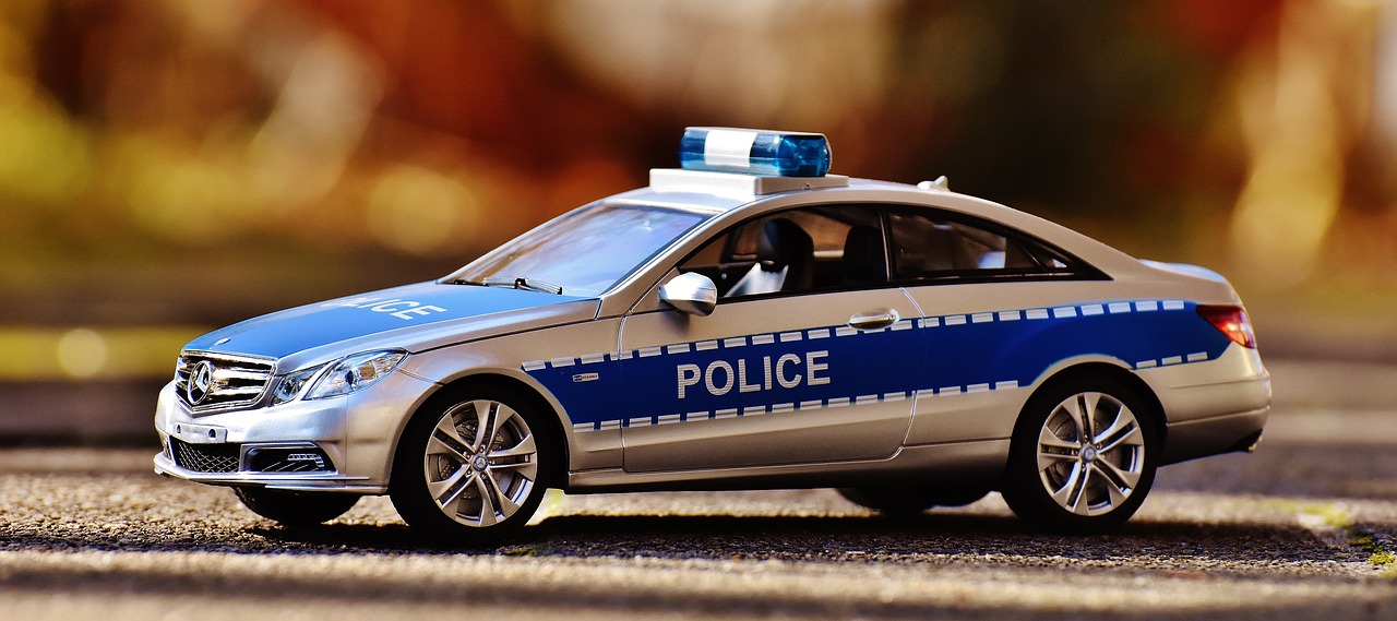 mercedes benz police model car free photo