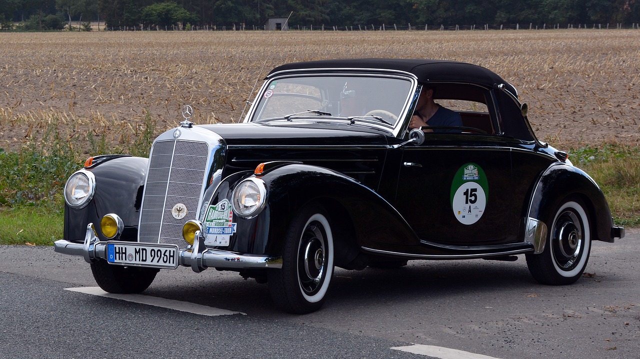 mercedes benz 220 cabriolet  oldtimer  auto free photo