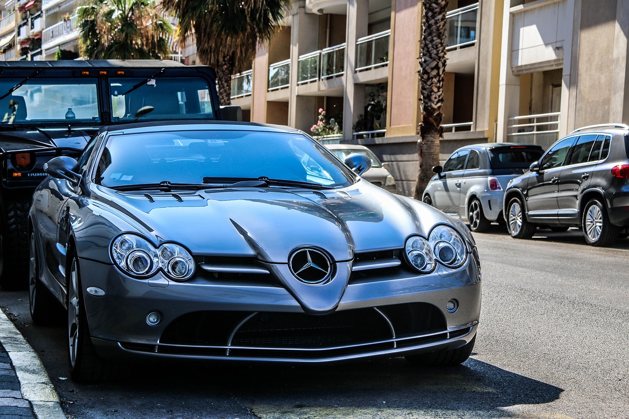 mercedes benz slr car supercar free photo