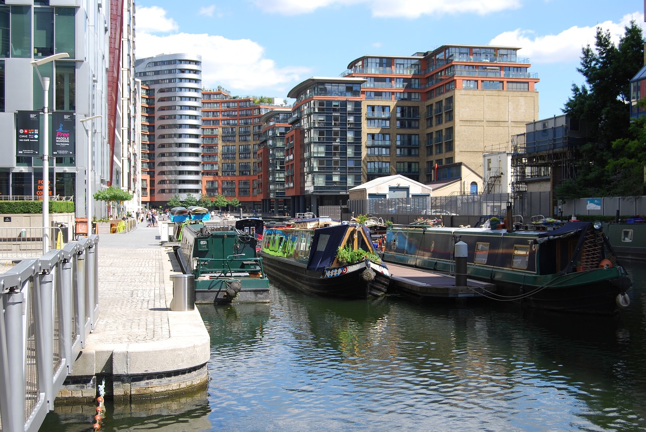 merchant city london canal free photo