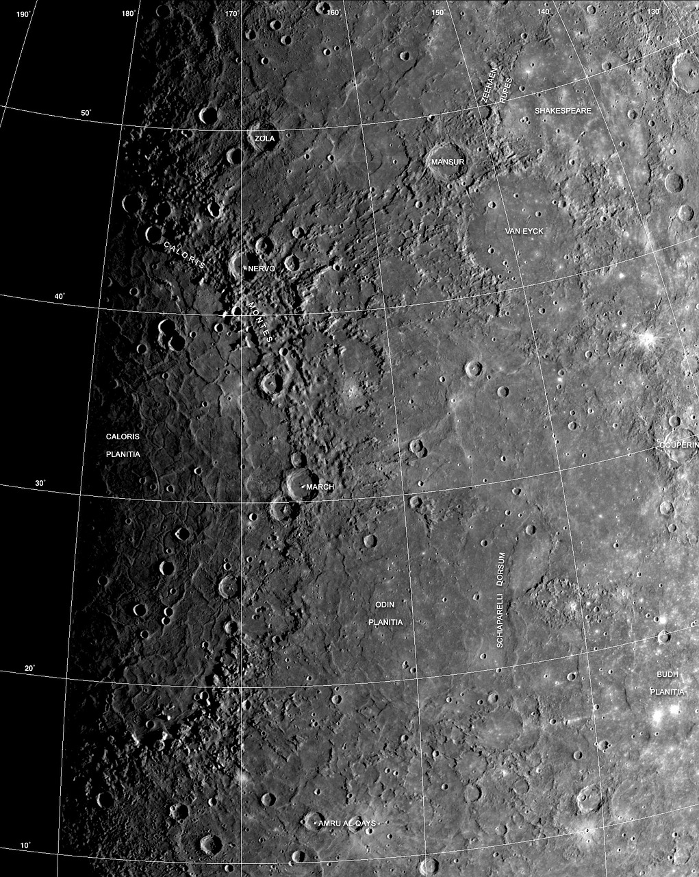 mercury planet surface free photo