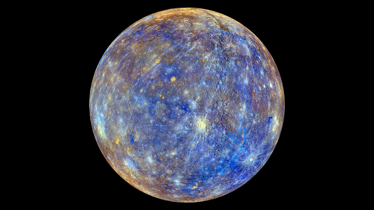 mercury planet color enhanced free photo