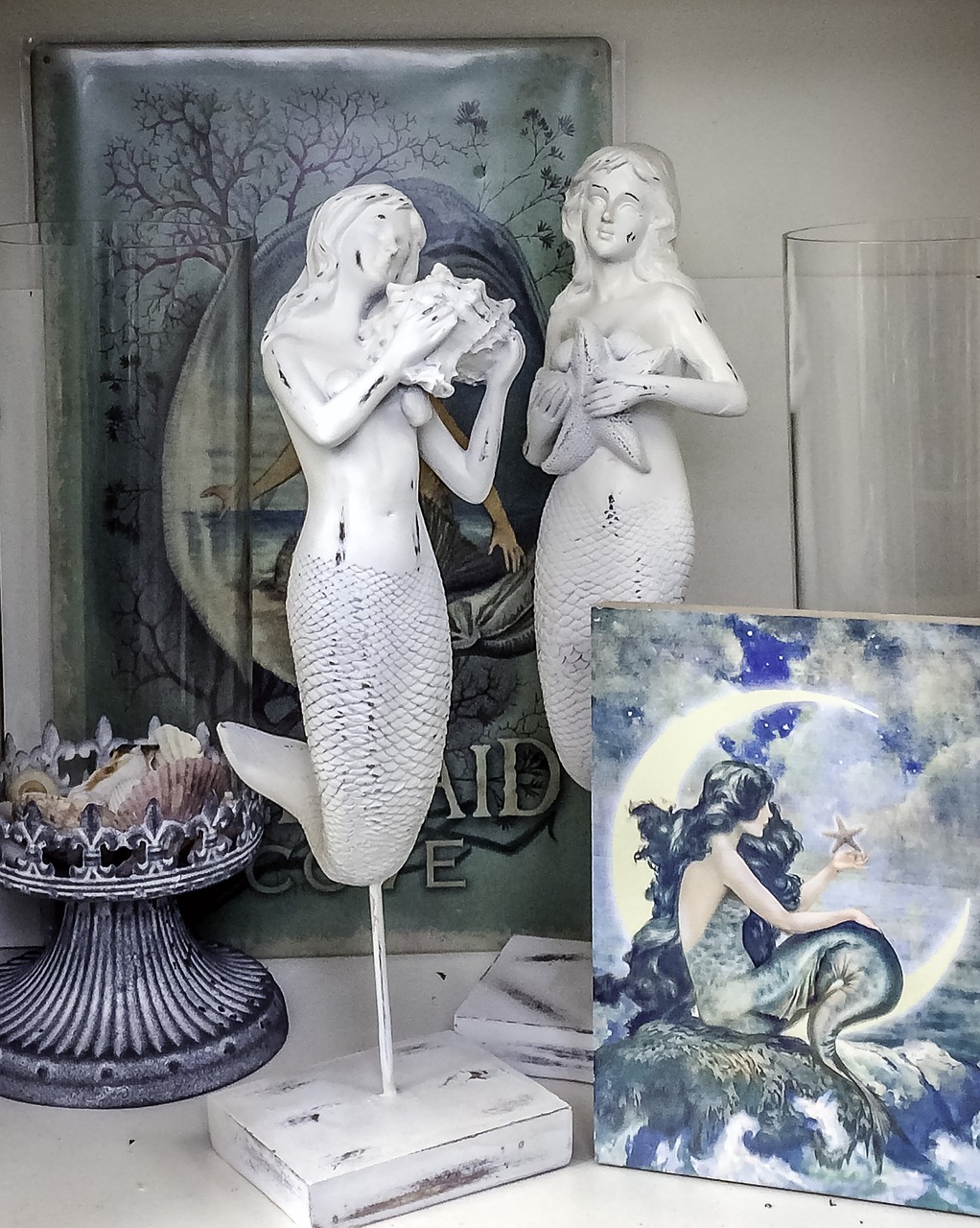 mermaid statue decor free photo