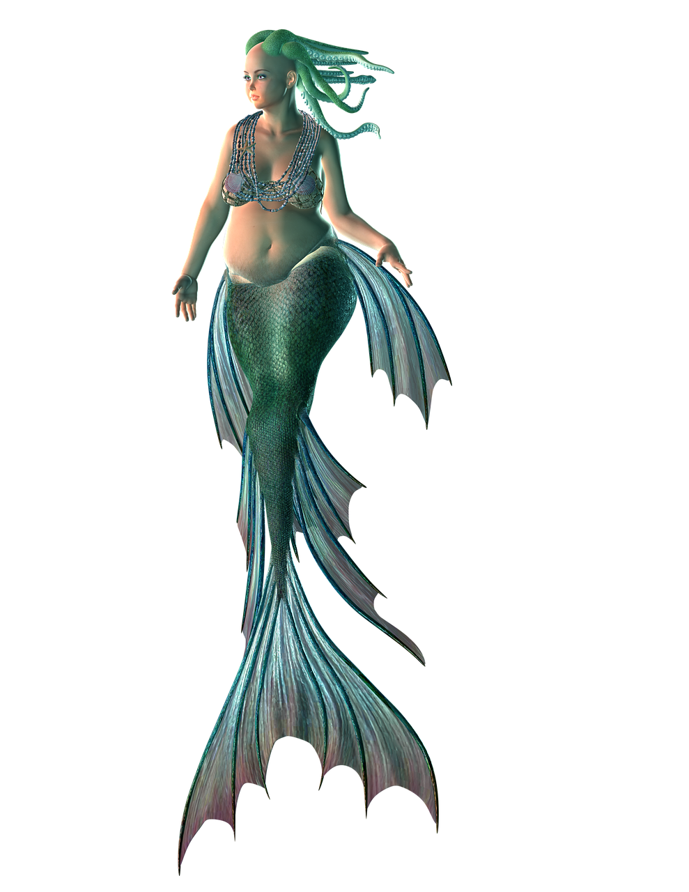mermaid water creature free photo