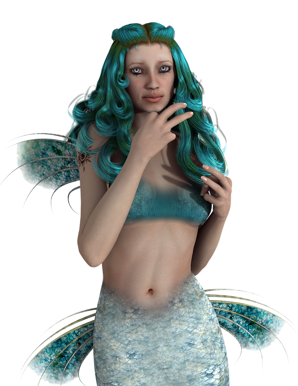 mermaid girl woman free photo