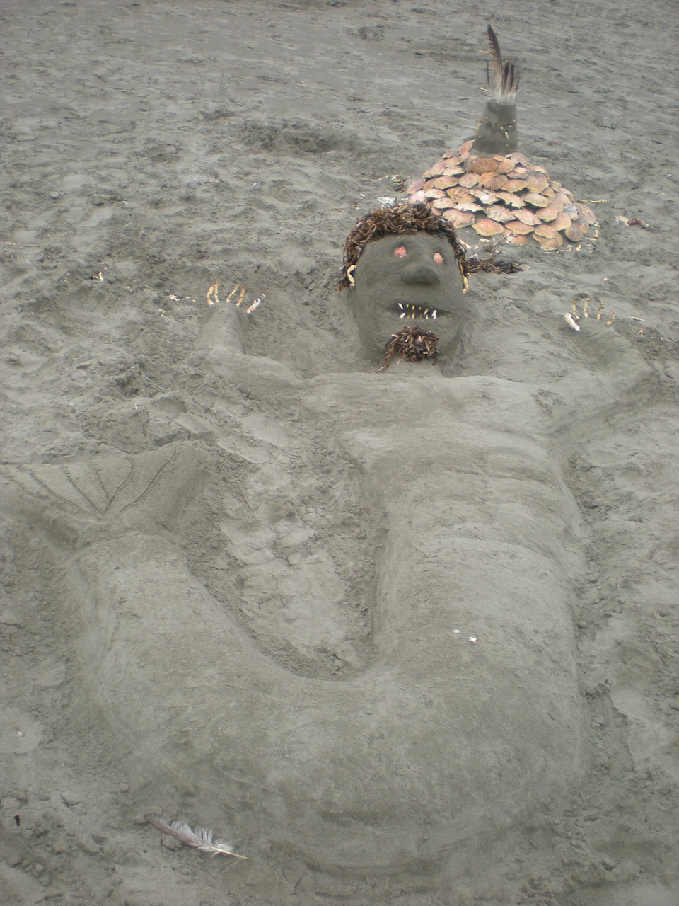 mermaid sand mermaid sand art free photo