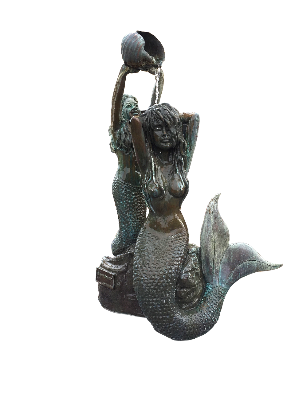 mermaid mermaid statue bronze mermaid free photo