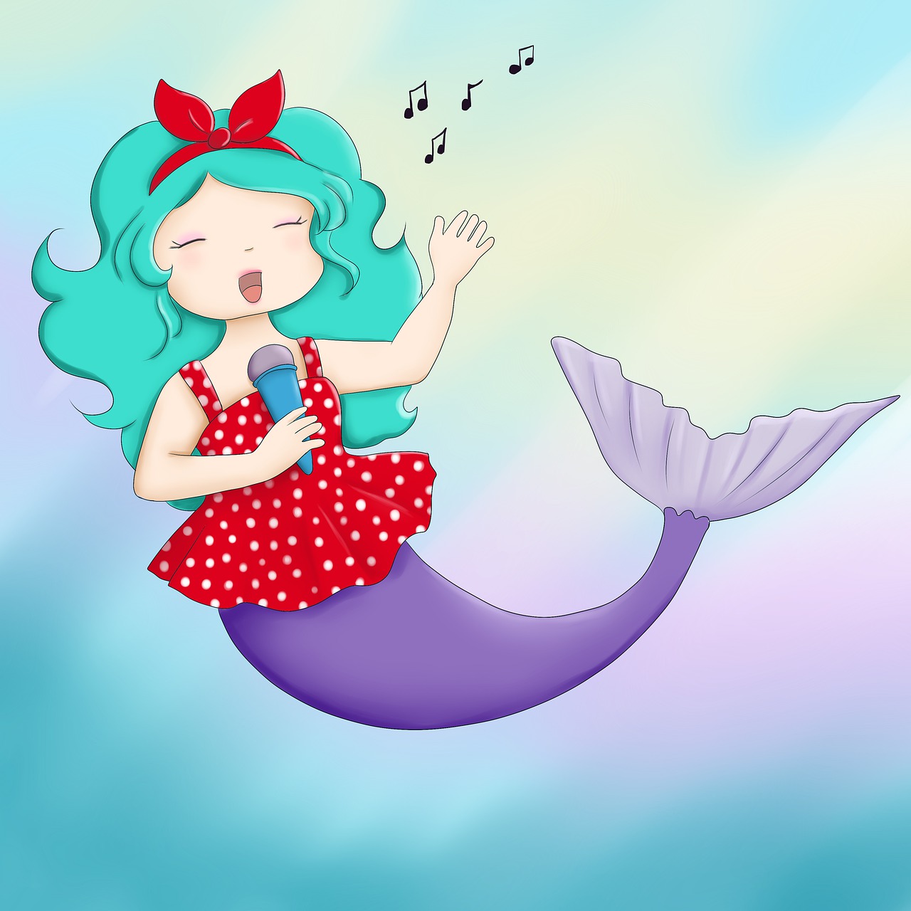 mermaid  sing  song free photo