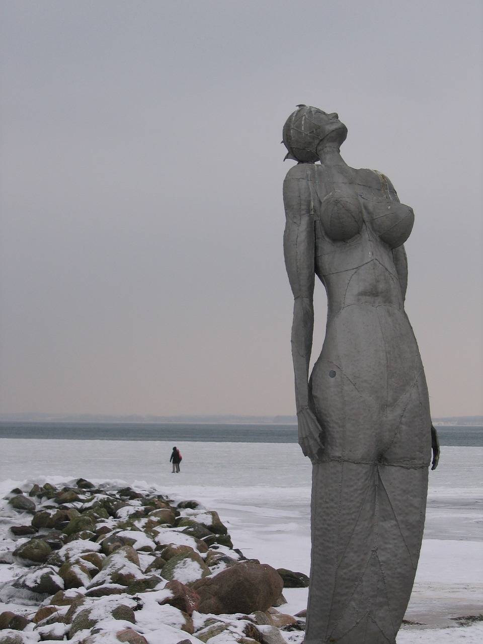 mermaid baltic sea winter free photo