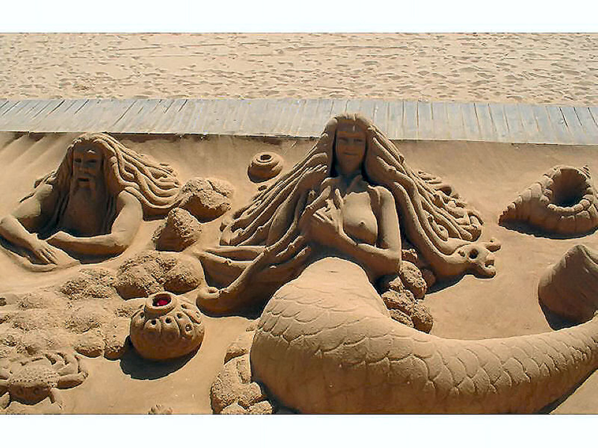 albufeira portugal mermaids free photo