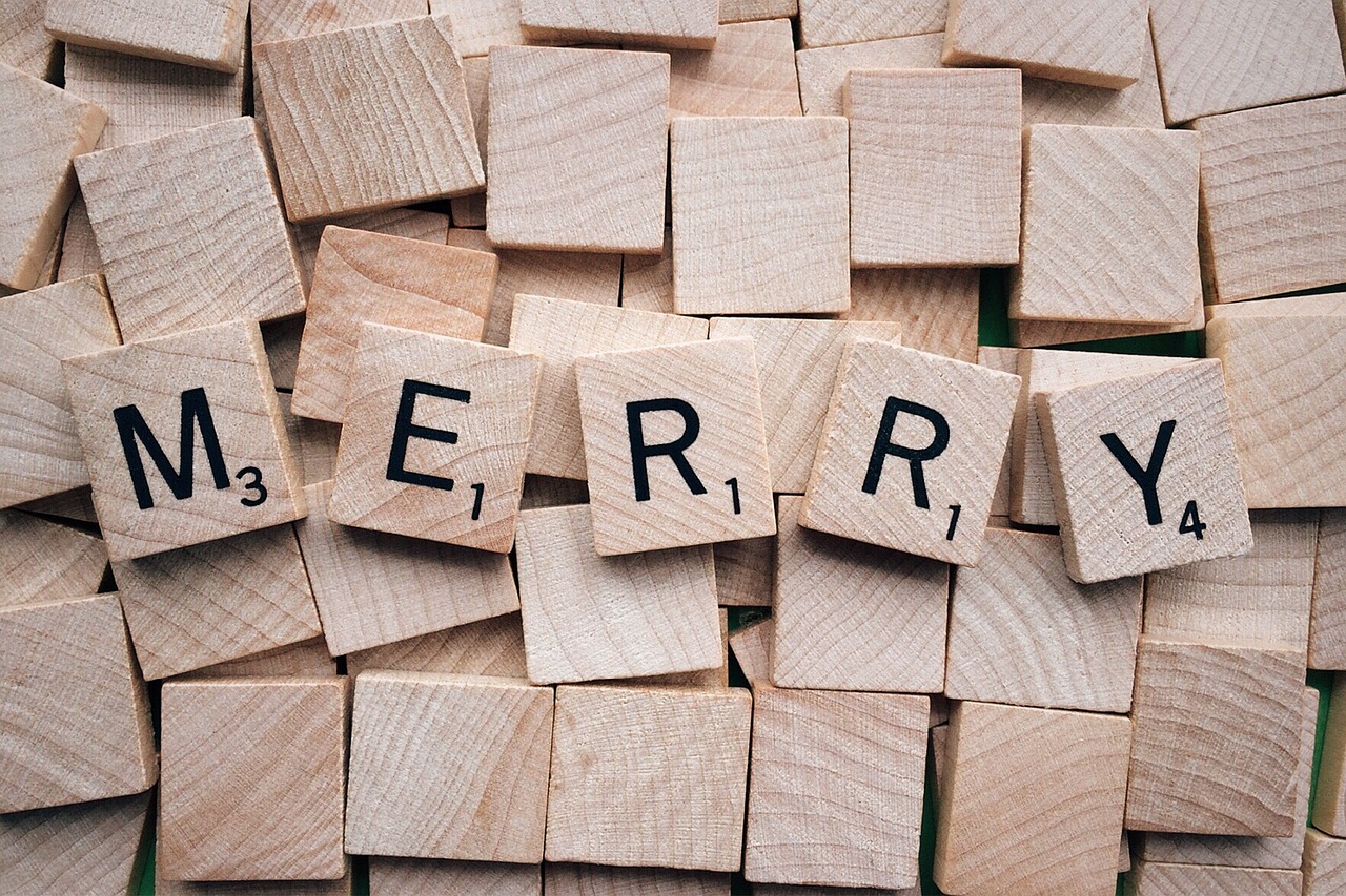 merry word letters free photo
