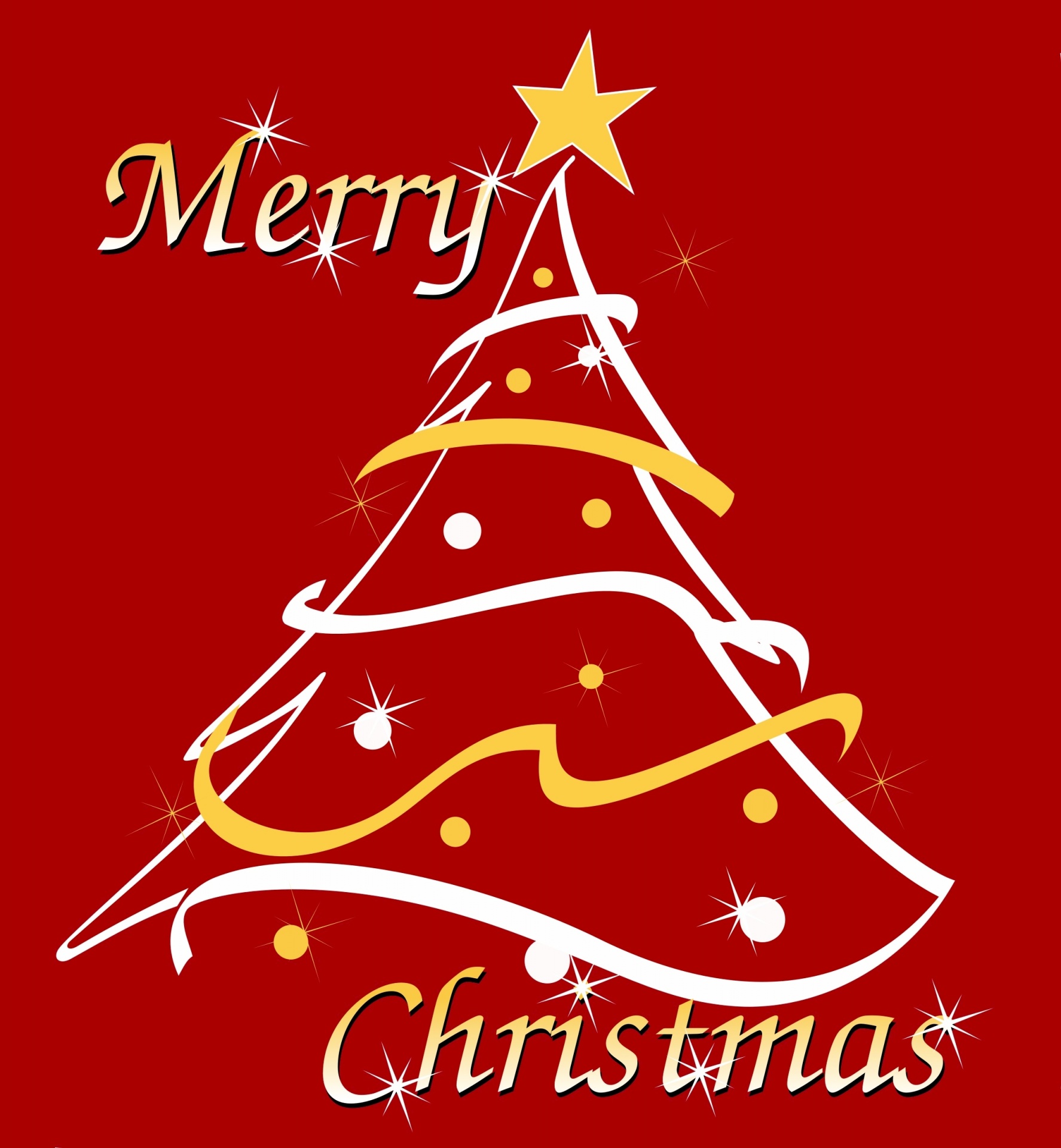 christmas tree stylized free photo