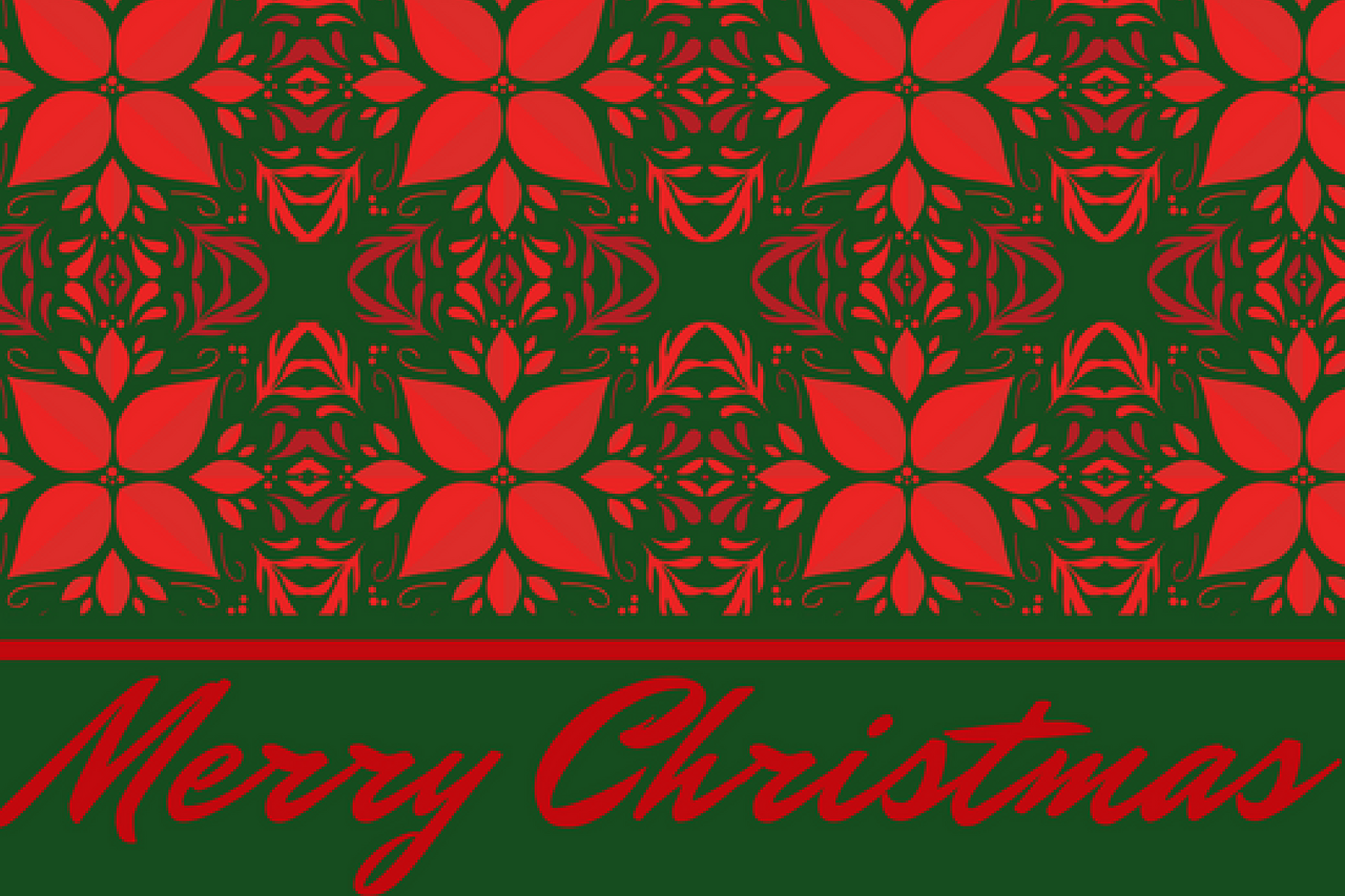 merry christmas holiday red green free photo