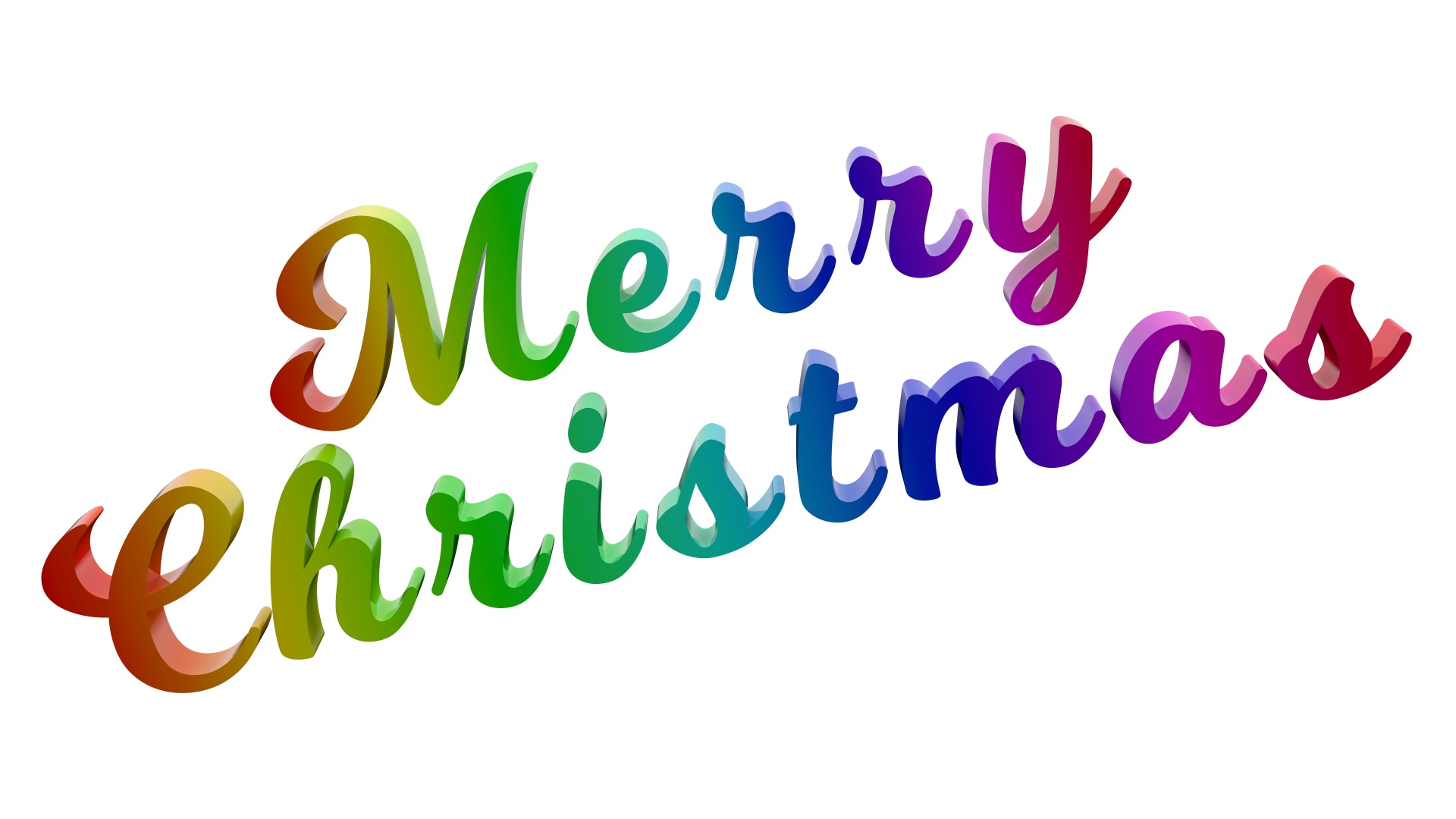 merry christmas calligraphic text free photo