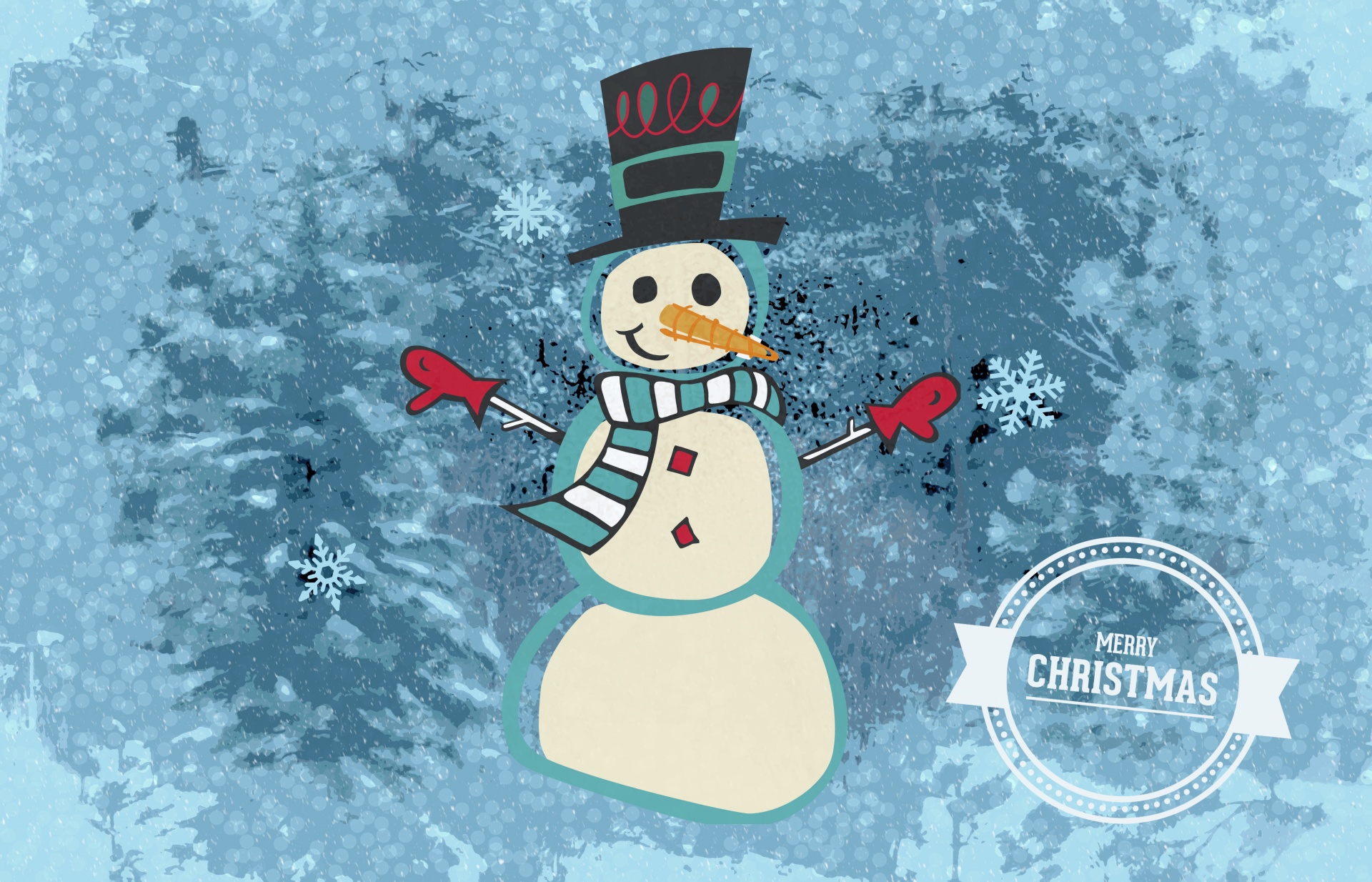 christmas xmas snowman free photo