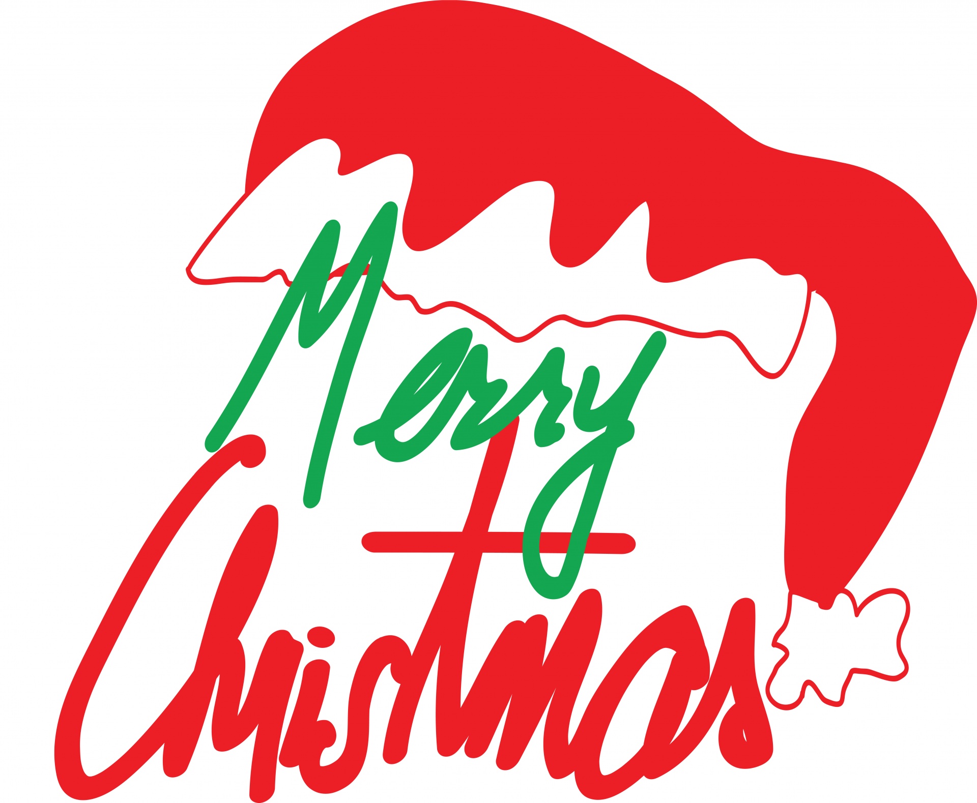 merry christmas words message free photo